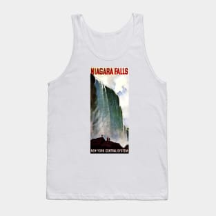 NIAGARA FALLS America Waterfall Advertisement Vintage Tourism Tank Top